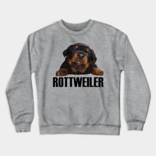 Rottweiler Lover Cute Baby Rottie Cut Out Crewneck Sweatshirt